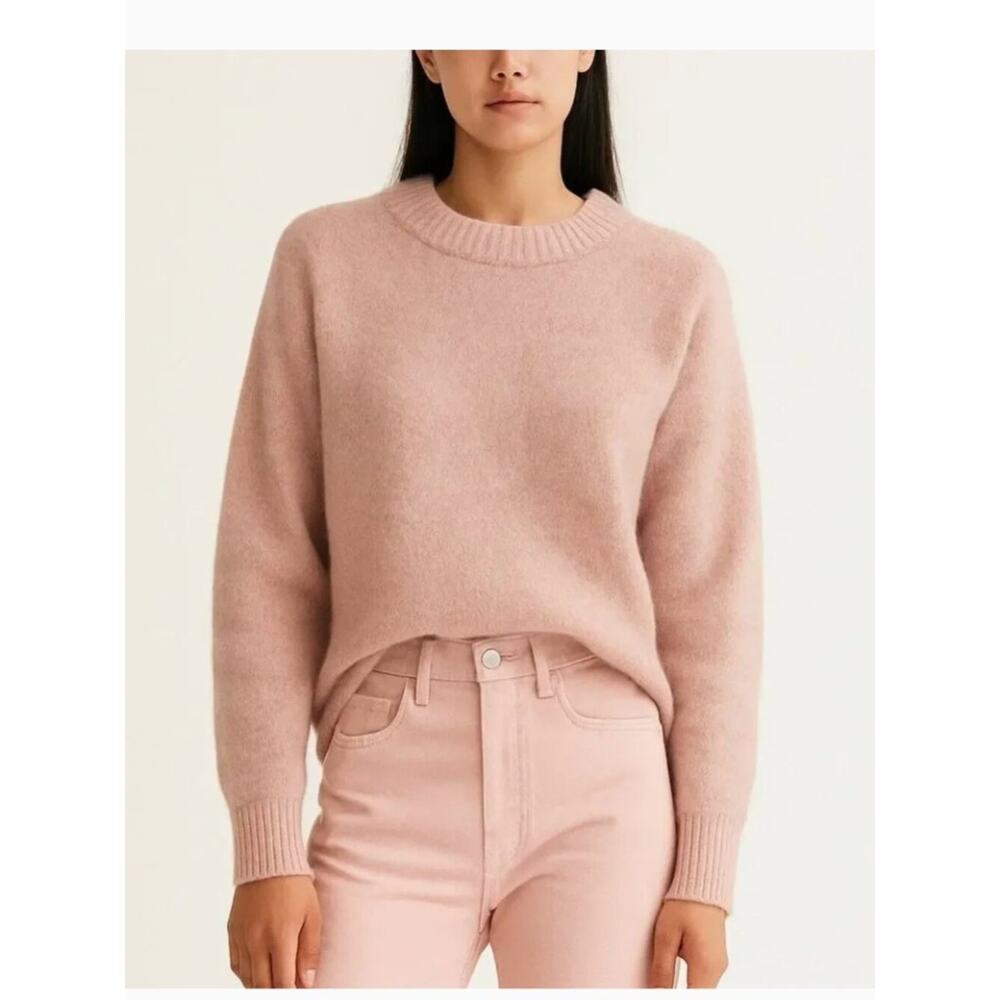 AYR The Kickback Blush Pink Crew Sweater - Picture 2 of 9